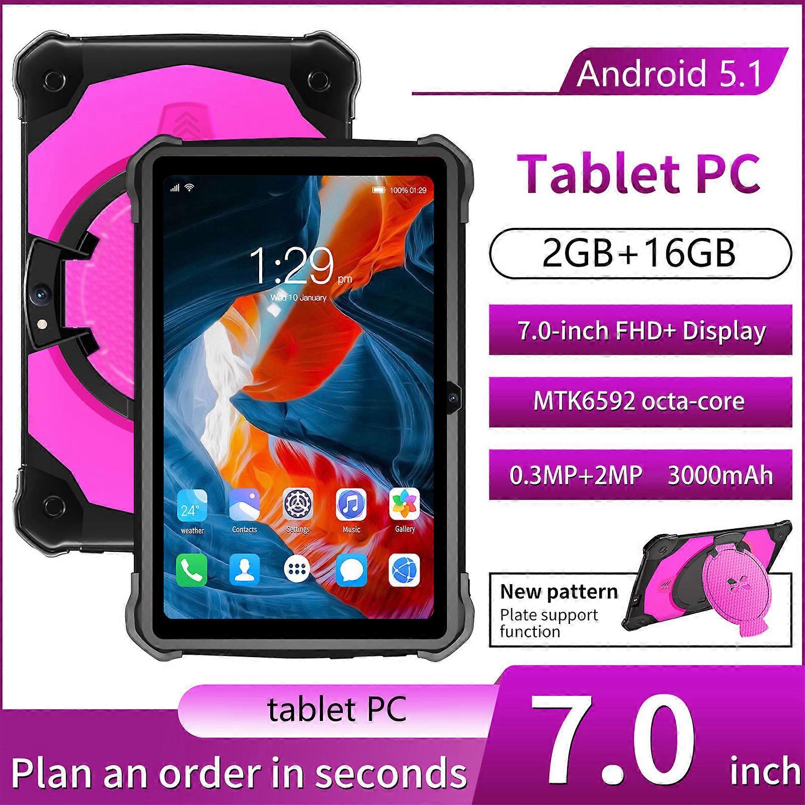 HD 7 tommer Android Tablet IPS High Definition Screen WiFi Bluetooth Voice Call Game Video Learning Tablet Funktion