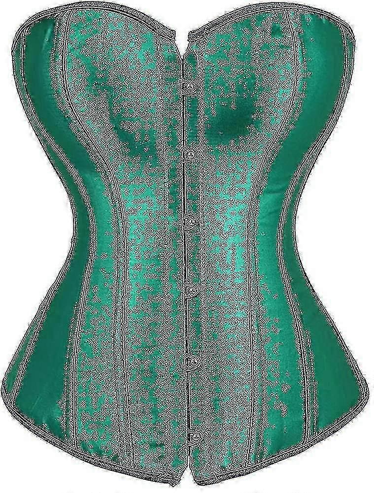 נשים של מחוך Bustier העליון סקסי הלבשה תחתונה קובע שחור סאטן מותניים סינצ'ר