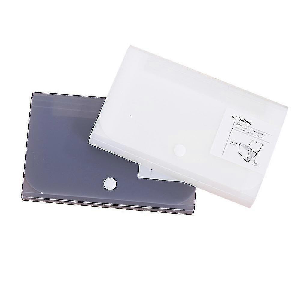 2pcs 13 Grid Classified Multi-layer Plastic Accordion Folder File Folder A6 Folder For Teachers Staff Students