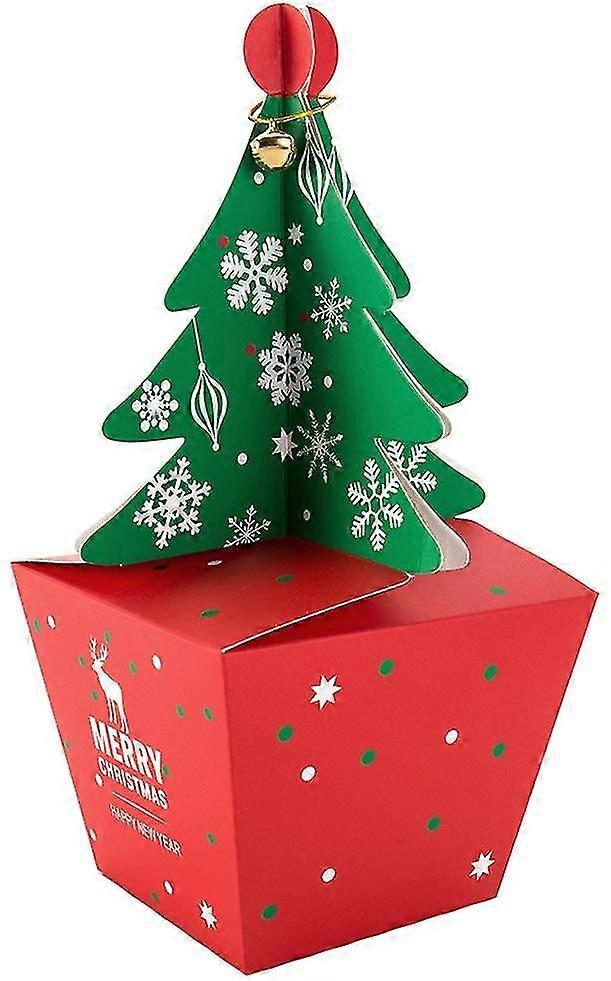 20 Pieces 3d Christmas Paper Gift Box