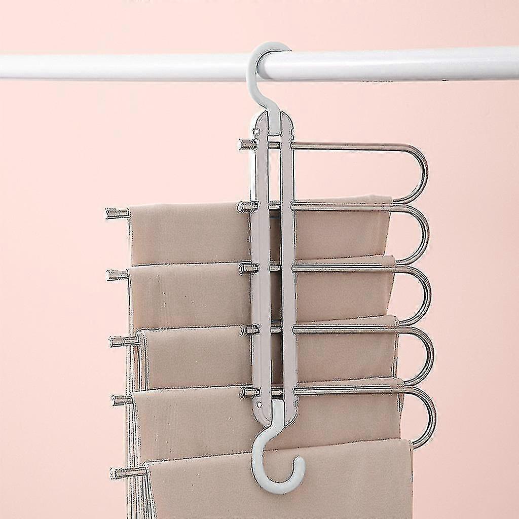 Folding Multifunctional Multi-layer Magic Pants Rack Wardrobe Storage