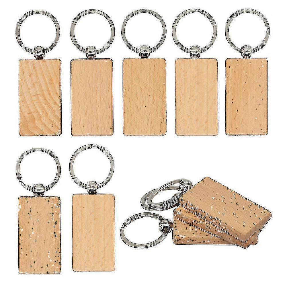 Compatible Withwood Engraving Blanks For Keychains 20 Pack (width:1.22 Inch)