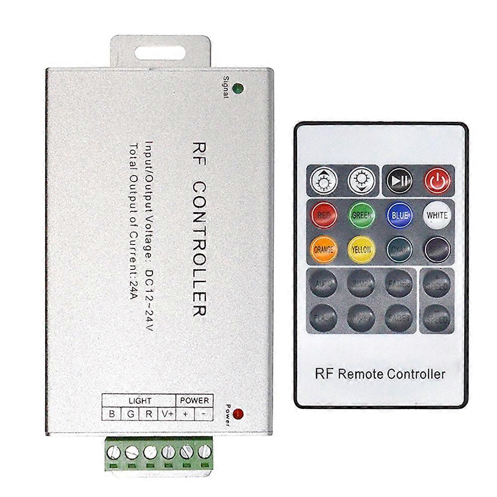 LED Controller 12-24V Low Pressure RF Colorful 20-Key Remote Control RGB Light Bar Dimming Controll