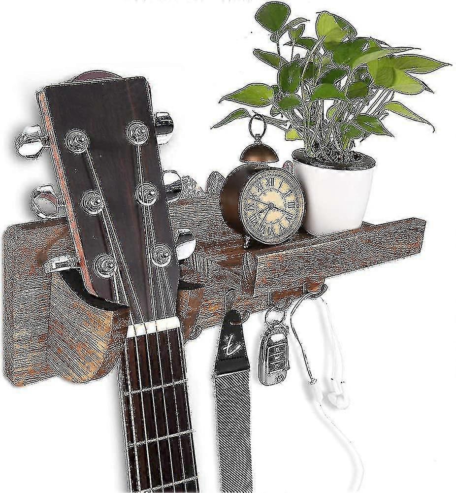 Gitarr vägghylla trä vägg gitarrhållare gitarrhållare Gitarr stativ vägg