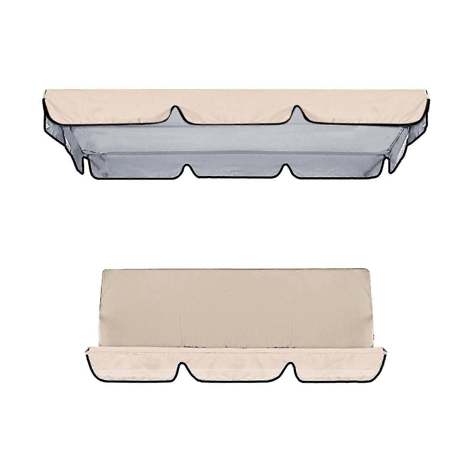 Gungtak för uteplats, hållbart gungsitsöverdrag för utomhusgunga, beige