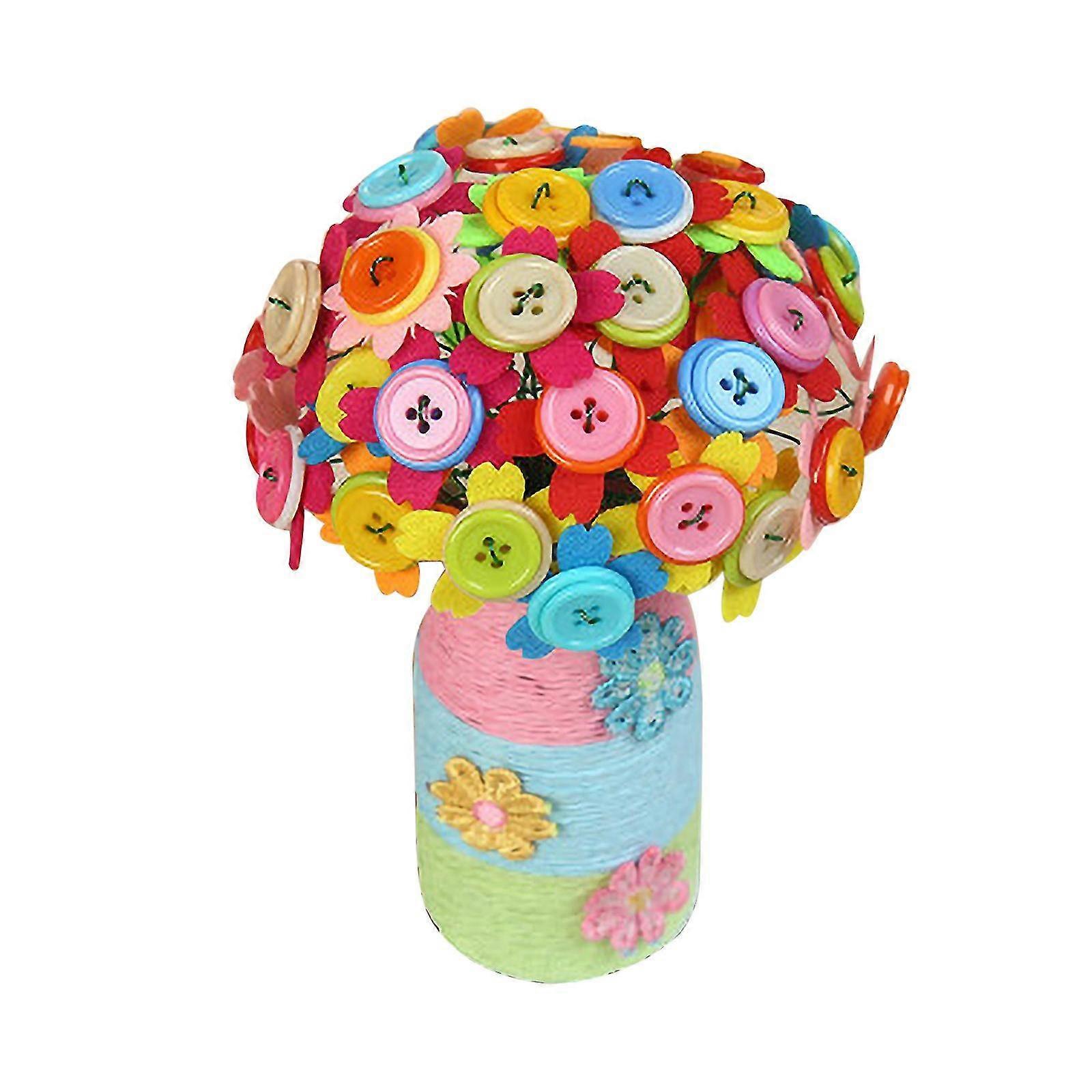Muttertag Handmade DIY Button Bouquet Material Paket