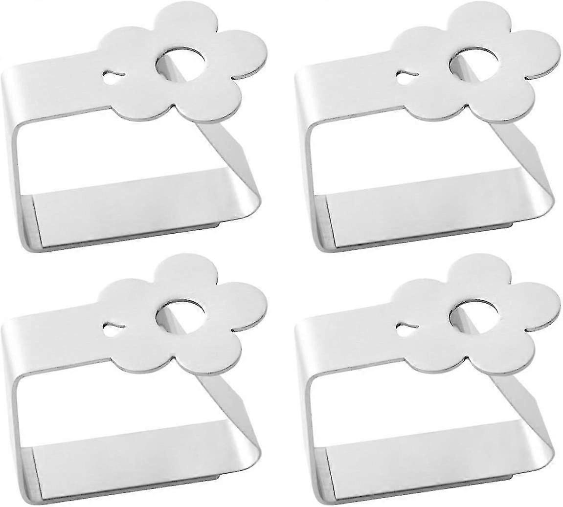 4pcs Stainless Steel Table Cloth Clips Clips Table Cloth Clips Table Cloth Holder Covers (butterfly)