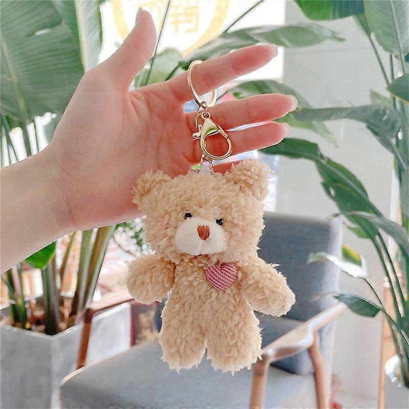 Plush bear keychain kawaii cute bear keychain plush bear plush backpack ...