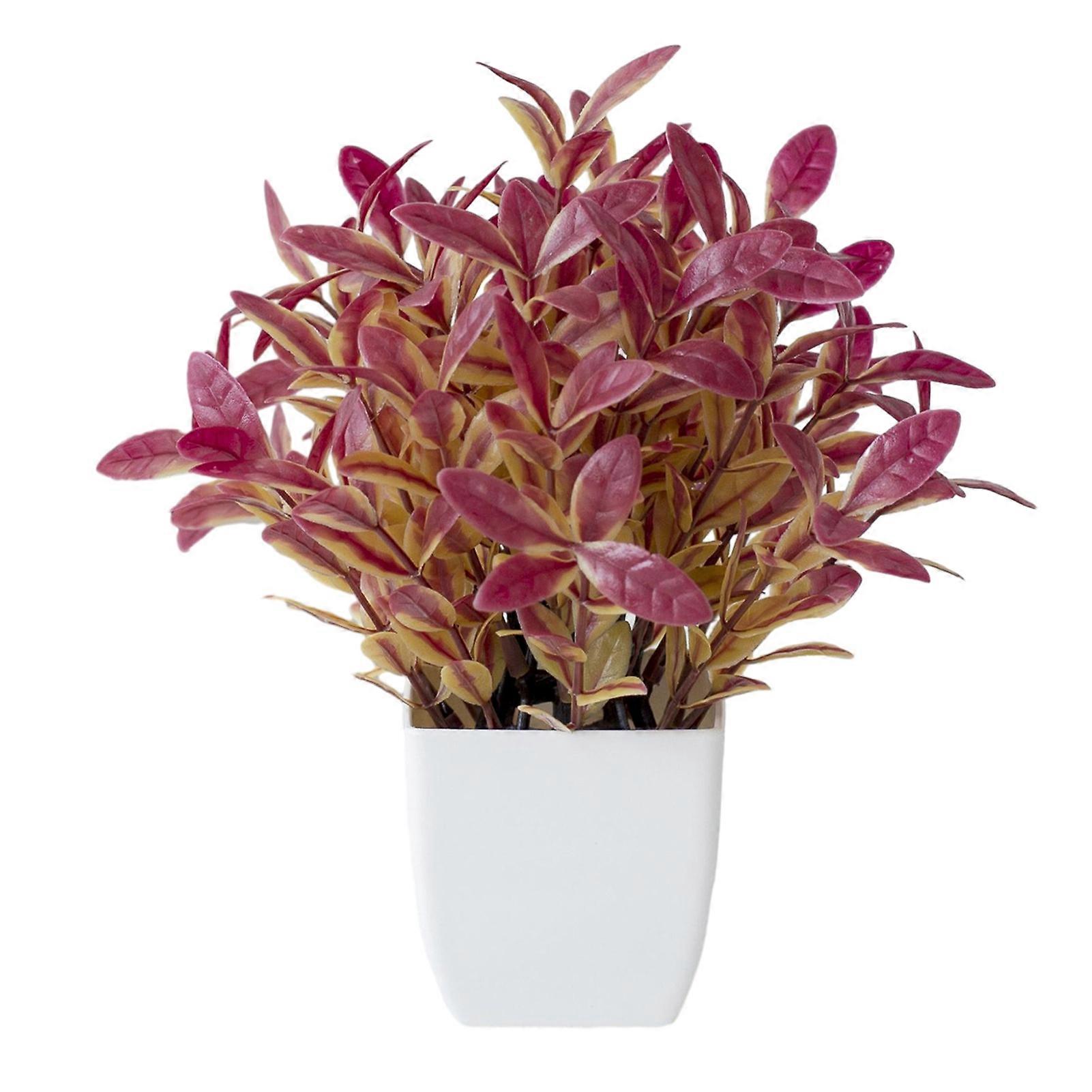 Simulation Plant Mini Easy to Maintain Weather-resistant Realistic No Watering Decorative Multicolor Table Centerpiece Potted Artificial Plant Living