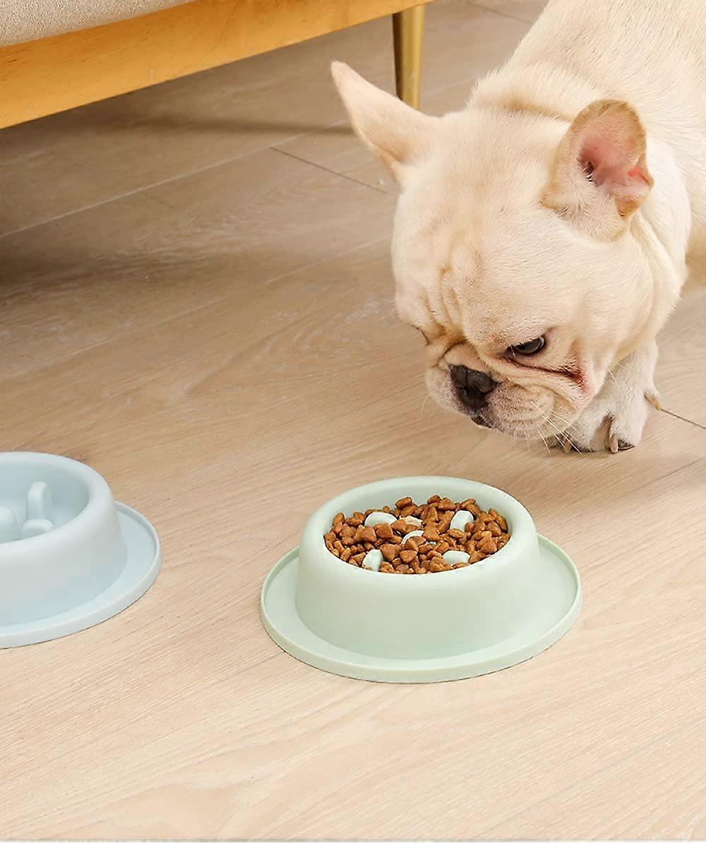 Dog Slow Feeder Bowl, Non Slip Puzzle Bowl - Anti-Gulping Pet Slower ... - Conditioning Bowls Eating Slowing Gobble