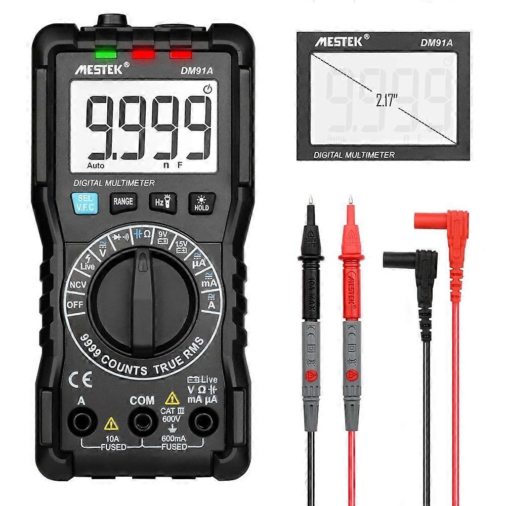 Handheld LCD Digital Multimeter 9999Counts Multimetro Auto Ranging Multitester AC/DC Volt Amp Ohm Diode Continuity Tester