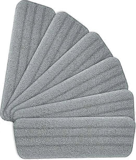 16.5"x5.5"(Gray6pcs Mop Replacement Pads,Microfiber Spray Mop for Spray Mops