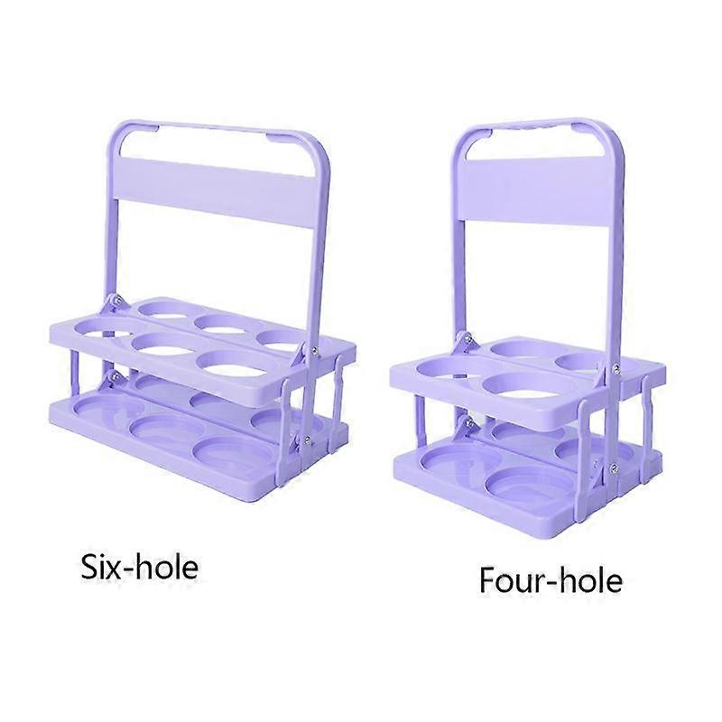 Plastic Six Pack Folding Drinks Holder Beer Rack Beer Carrier Collapsible Portable