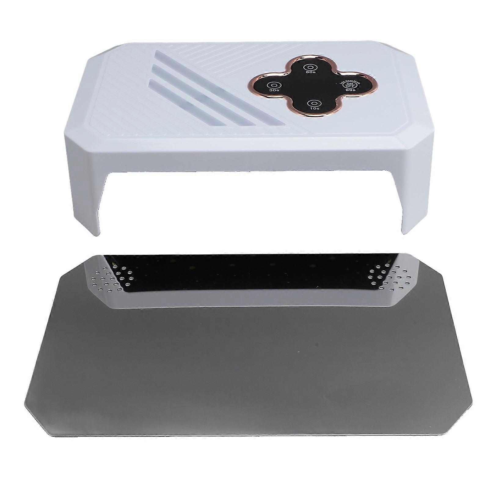 UV Nail Lamp for Press On Nails Acrylic Gel 4 Timer 66pcs Lamp Chips Professional Art Tools Automatic Sensor UV Led Nail Light 100240V EU Plug