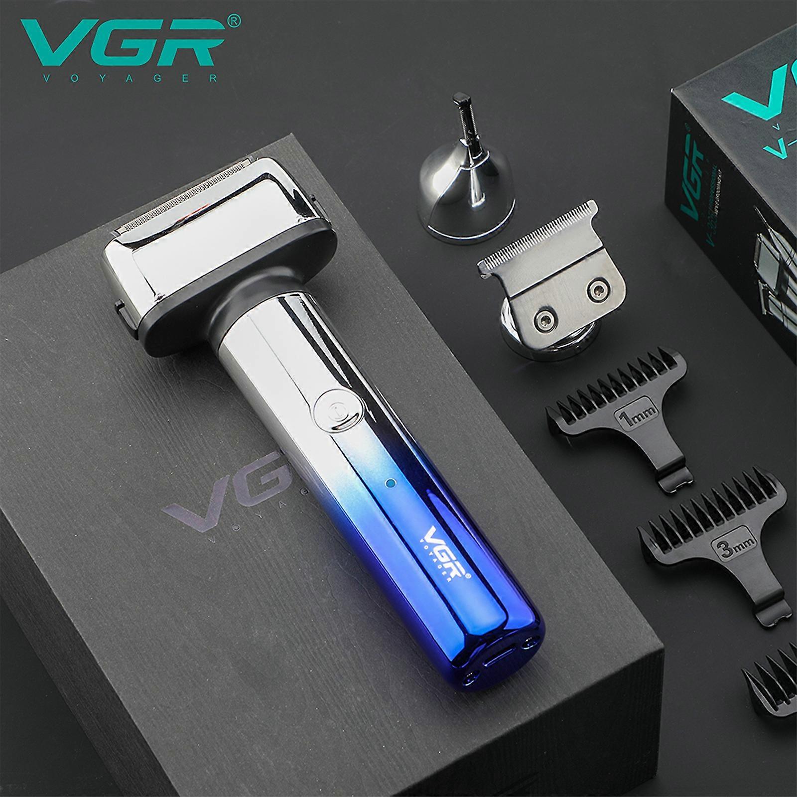 VGR365 Reciprocating Shaver Gradient Color Multi-function 3-in-1 Eyebrow Trimming Electric Clipper