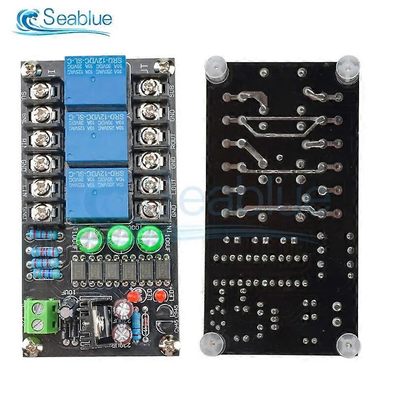 Class D Digital Power Amplifier Speaker Protection Board 2.1 Three-Channel With Delay and DC Protection Function