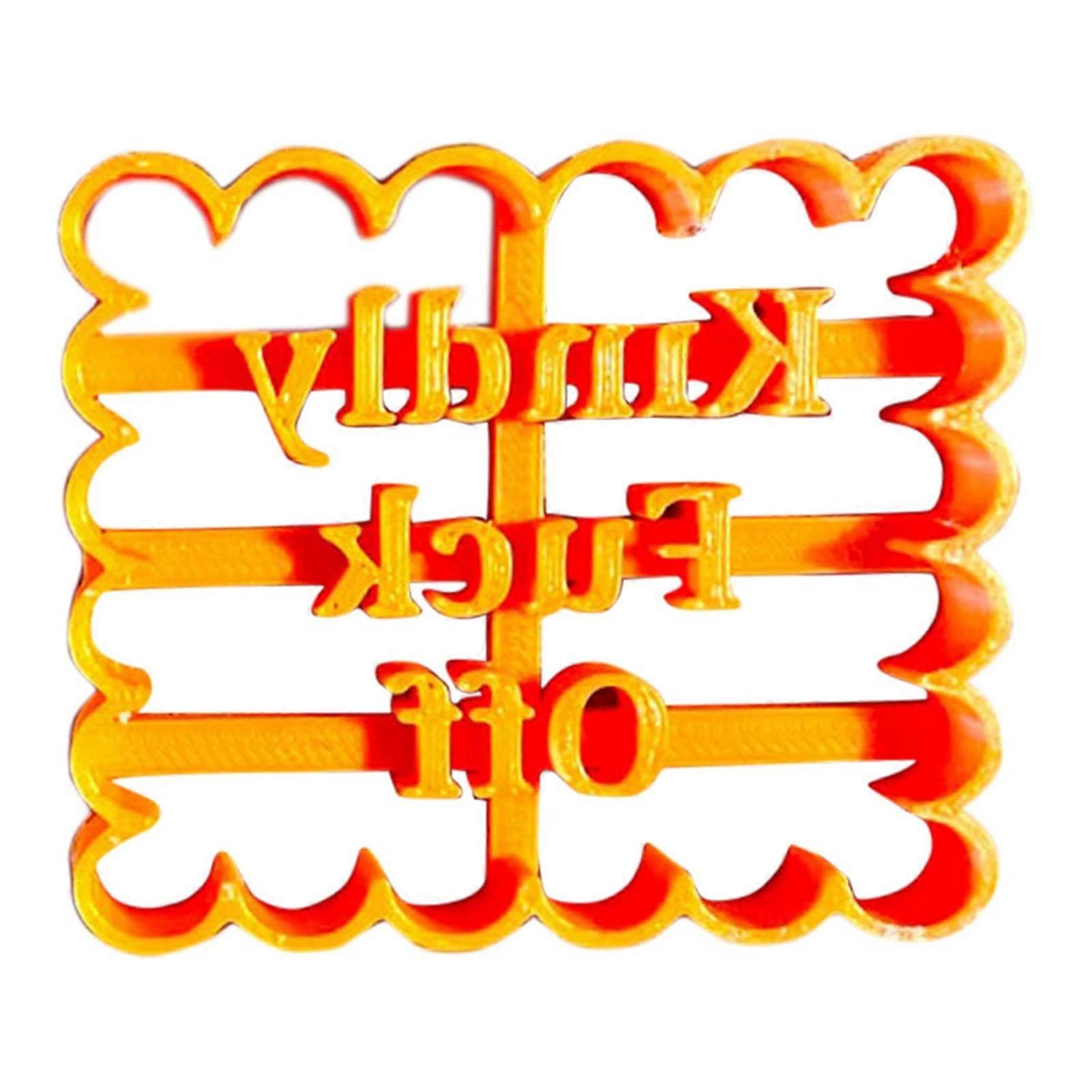 Cookie Molds With Good Wishes Cookie Form with Fun and Irreverent Phrases Cookie Moulds For Baking