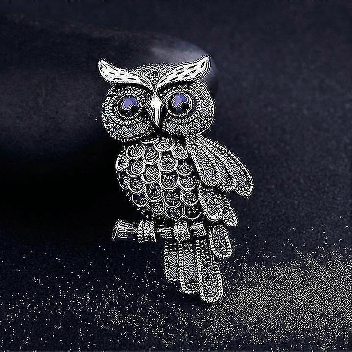 الملونة جوفاء البومة حجر الراين بروش لطيف المينا الحيوان زي الملحقات كورسيج بروش الحزب