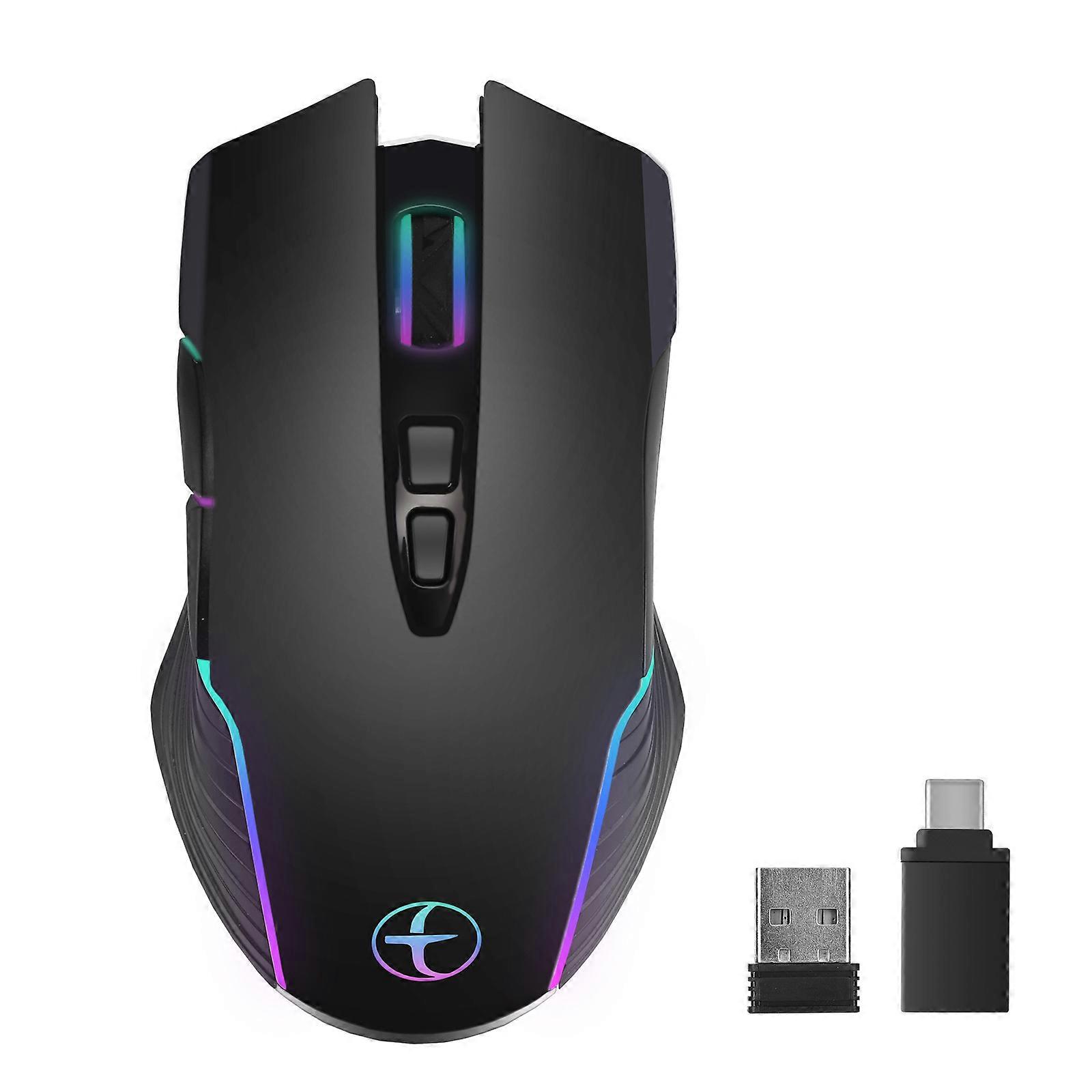 Wireless Mouse Mouse Jiggler Mouse Mover Led Rechargeable 2.4g Mause Ergonomic Mini Mouse Usb Optic