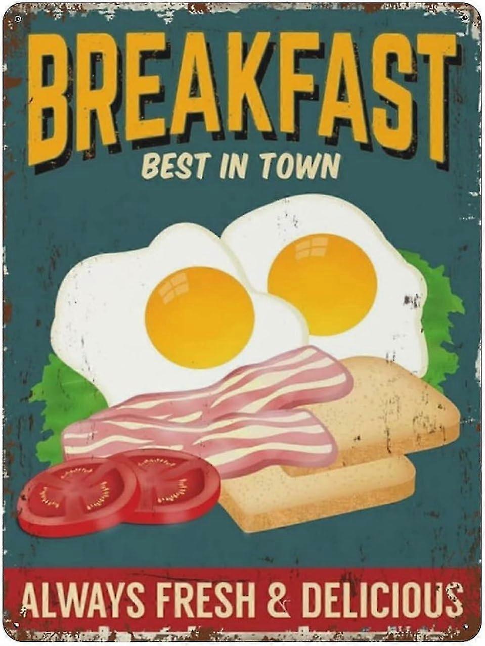 Placa de Lata de Ovos de Fazenda de Galinhas Felizes Decoração de Metal 8x12 Polegadas OU 12x16 Polegadas Modo 1619