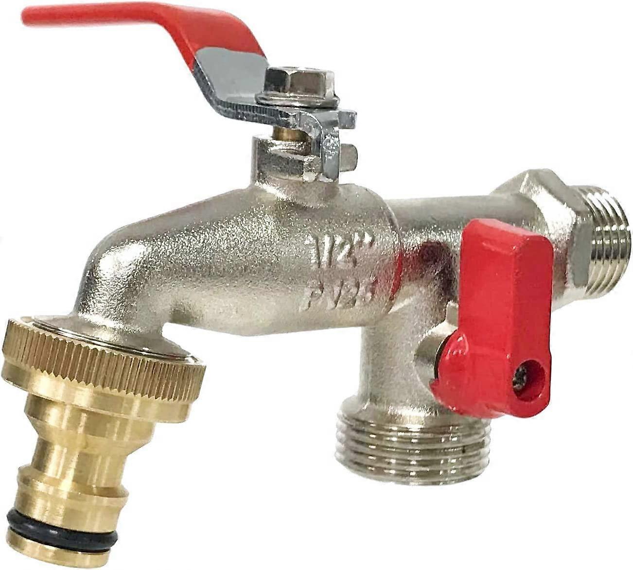 Control G6354 1/2" - 3/4" Premium Dual Outlet Garden Tap