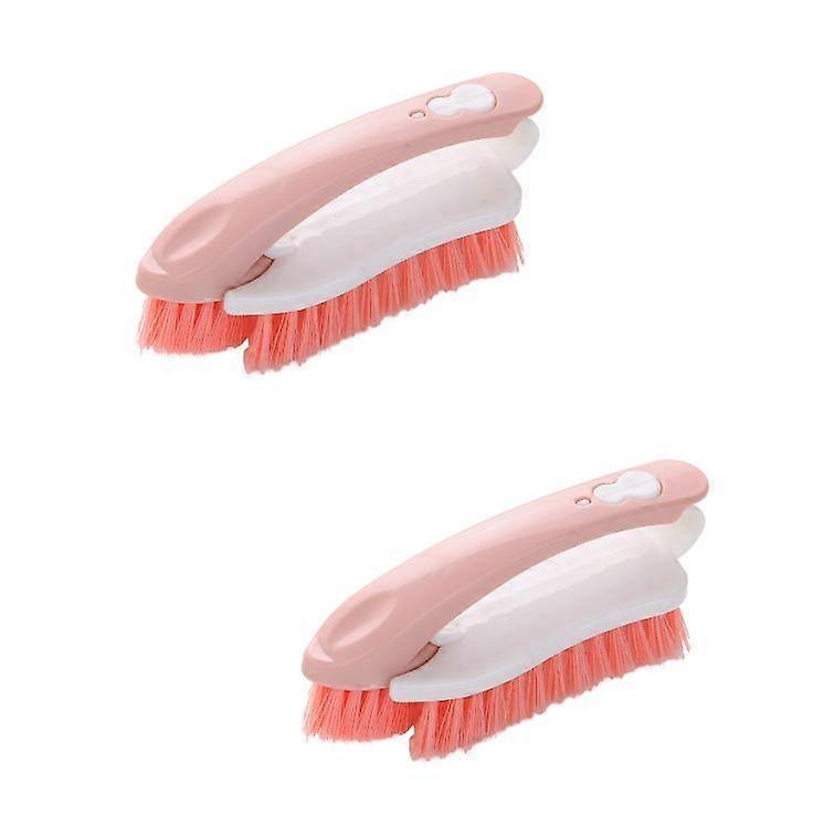 Multifunction laundry brush (2 pink)