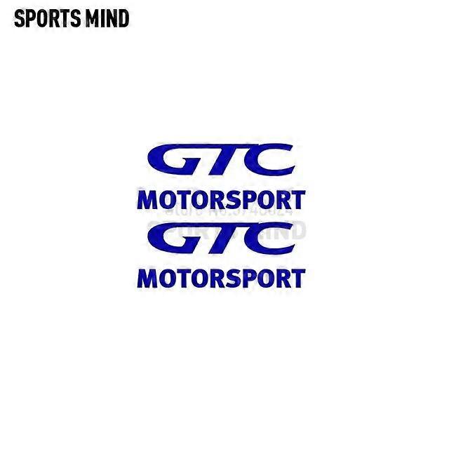 Car Interior 2 Pcs GTC MOTORSPORT Car sticker Decal Car Styling For opel astra h insignia corsa vectra c zafira mokka meriva car accessoriesVehicle De