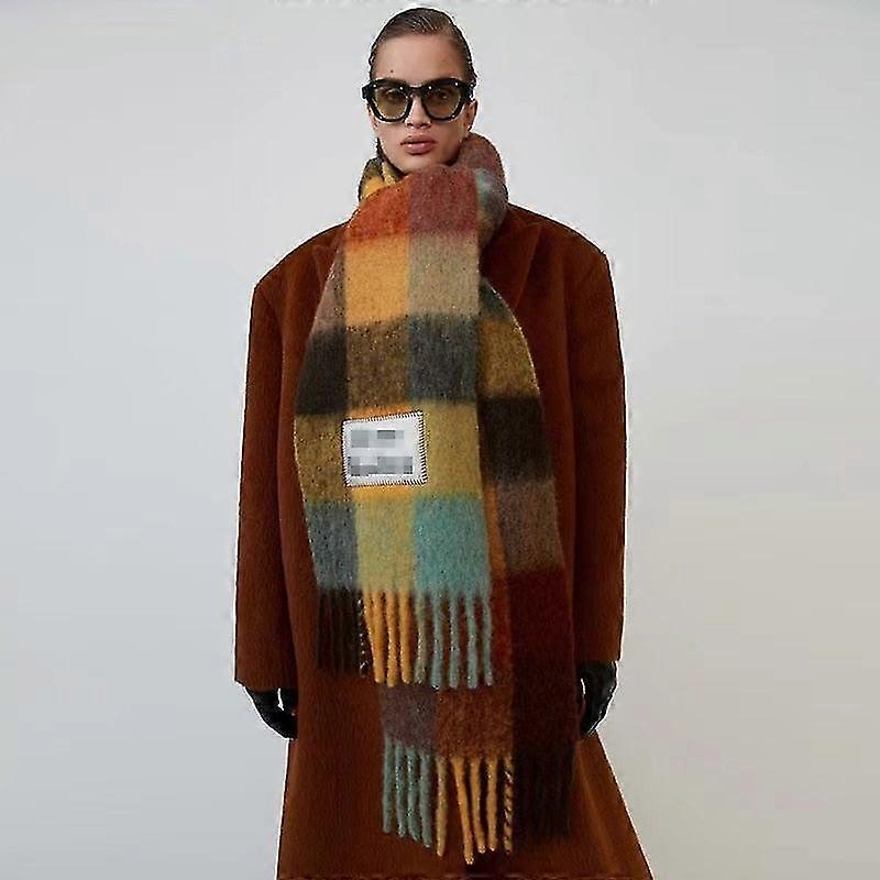 Uomo E Donna Sciarpa in Cashmere Stile Generale, Sciarpa Coperta Acne Designer