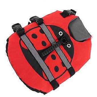 Adjustable Dog Life Jacket High Buoyancy Oxford Pearl Cotton Reflective Strip for Pets Medium Large Sizes