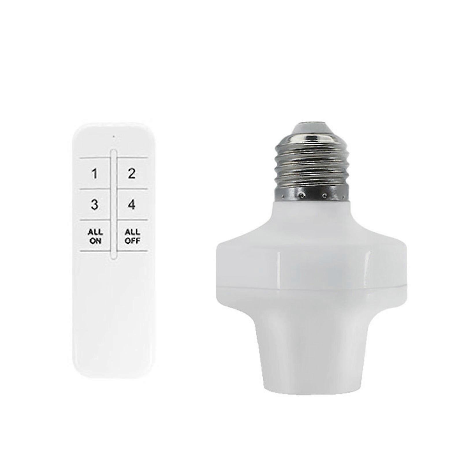 Ac85-265v E27 App + Remote Control Light Socket Withtiming On Off Switch