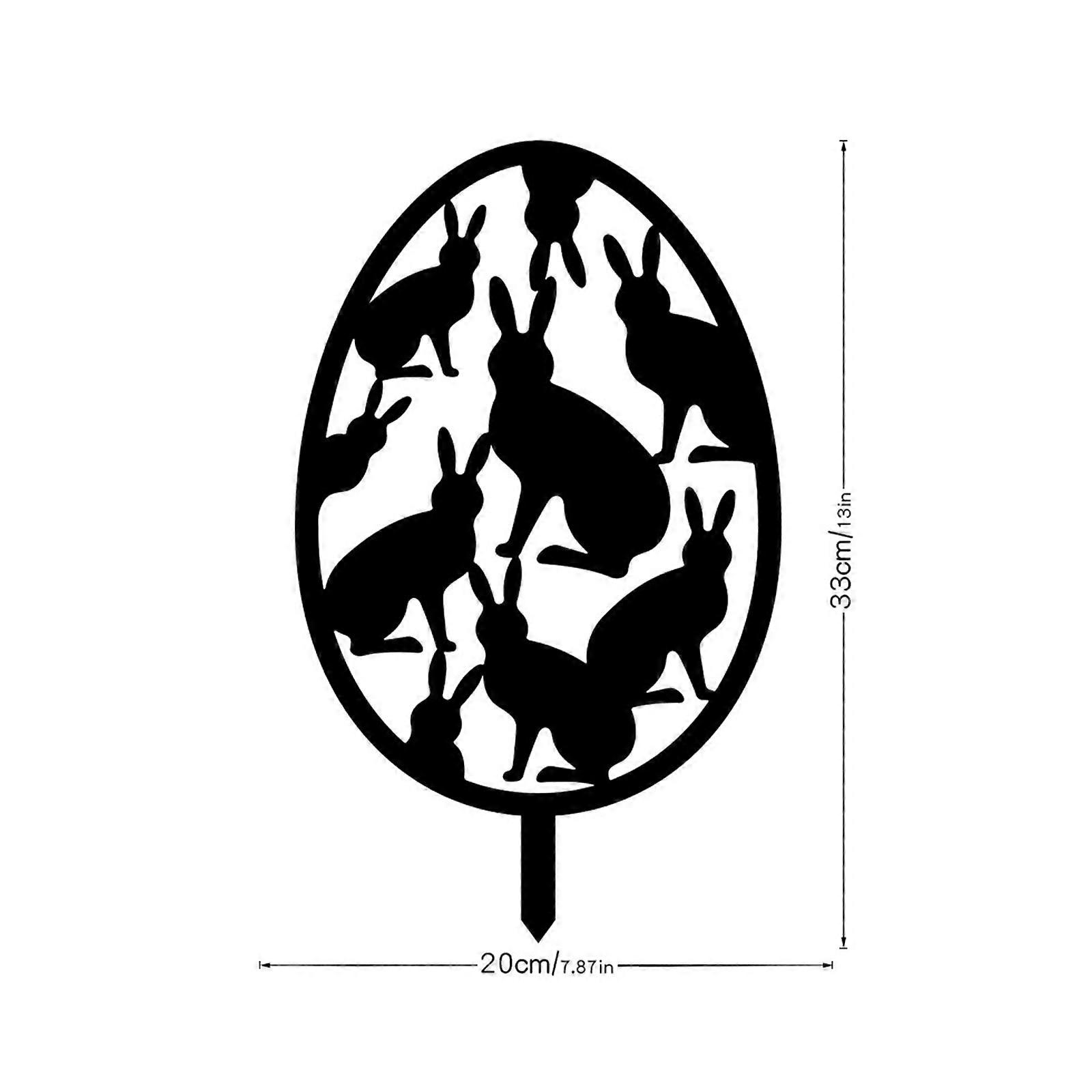 Easter Egg Insert Decor Ornament, Easter Outdoor Stakes Easter Garden Stakes Easter Stakes Easter Egg Yard Stakes Acrylic Sign Pile