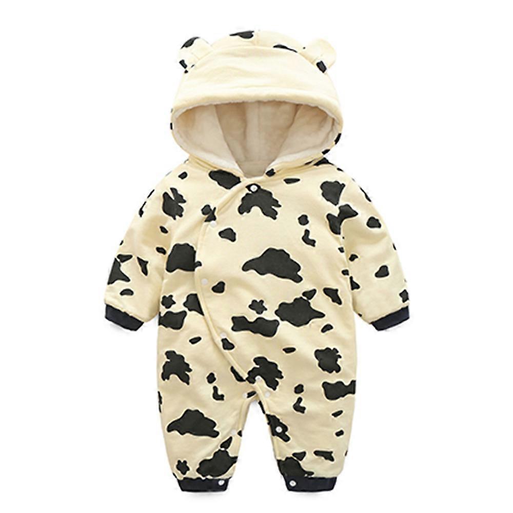 Bébé Vache Coton Barboteuse Une-pièces Combinaisons Épaisses 0-3-6 mois