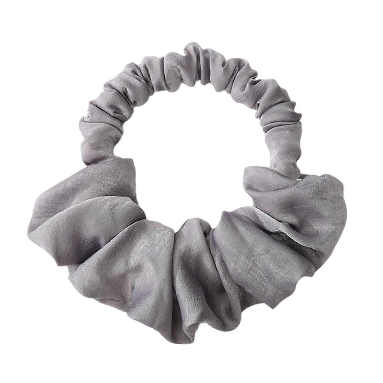 Hair Rollers, Heatless Curling Rod Headband For Sleeping, Soft Silk Curls Fashion Scrunchie Ruffle Elastic Bands Lazy Curler