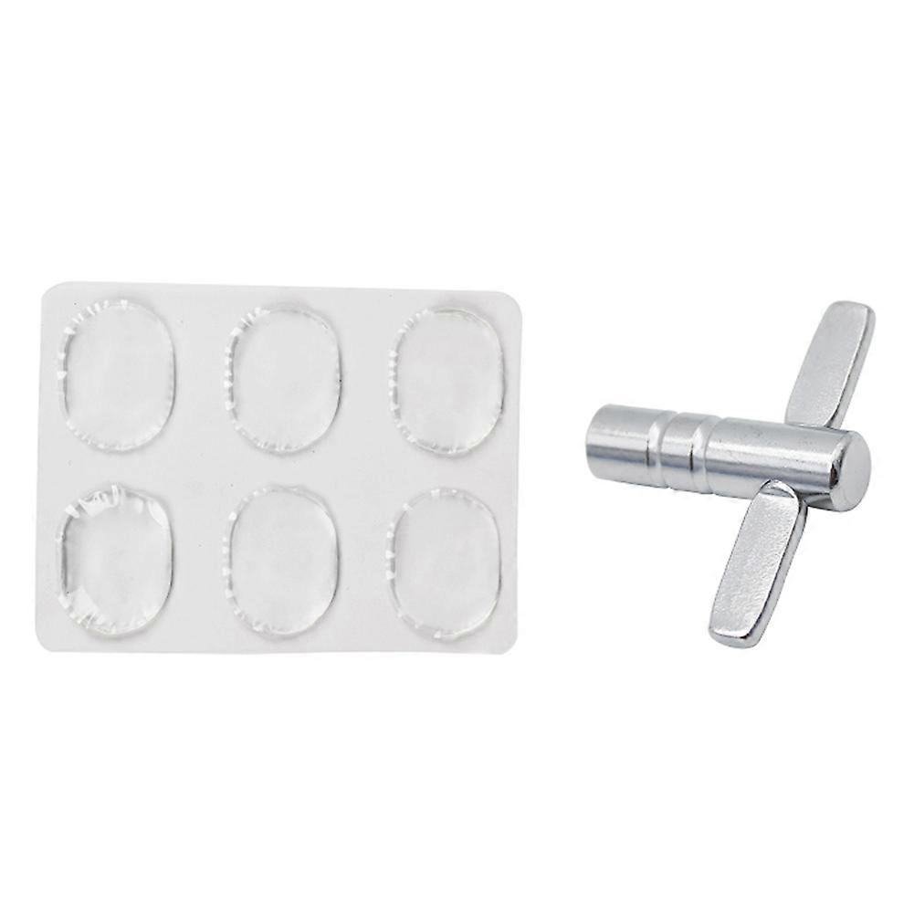 Drum Damper 6er Pack mit One Drum Tuning Key Pack 1