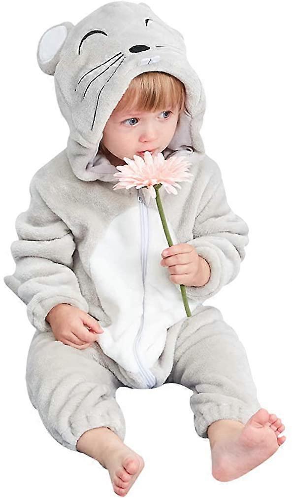 Unisex Baby Animal Costume Winter Autumn Flannel Hooded Romper Cosplay  Jumpsuit | Fruugo UK