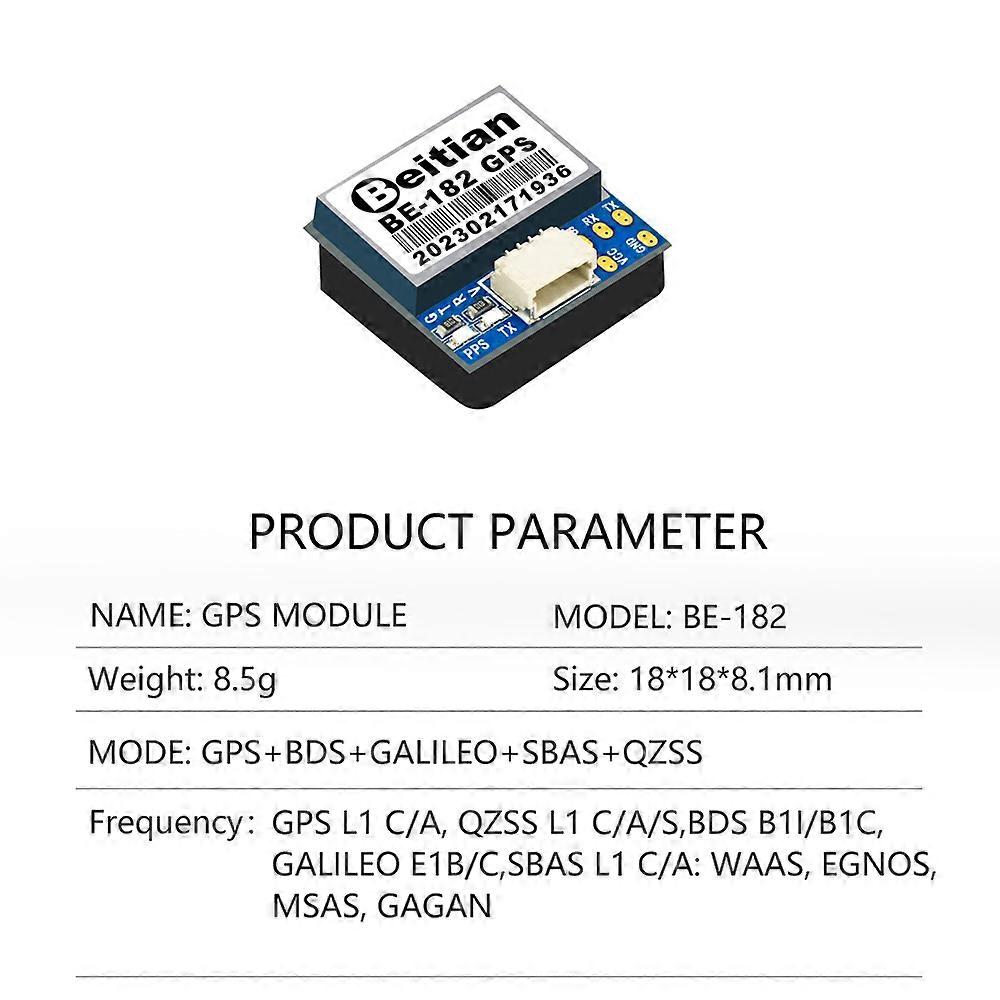 Beitian UBX-M10050 בקר טיסה לביש מזל"ט FPV RC PX4 PIX32 GNSS אנטנת GPS מודול מקלט BE-122 BE-182 BE252Q