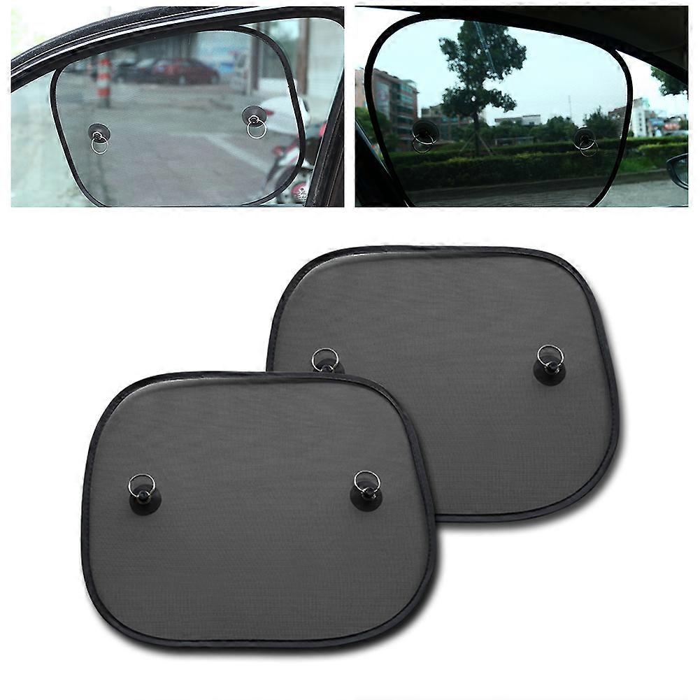 Car Black Mesh Sun Visor Auto Sunshade With Suction Cup Front Rear Side Window Sunshade For Car Sunscreen UV Protection