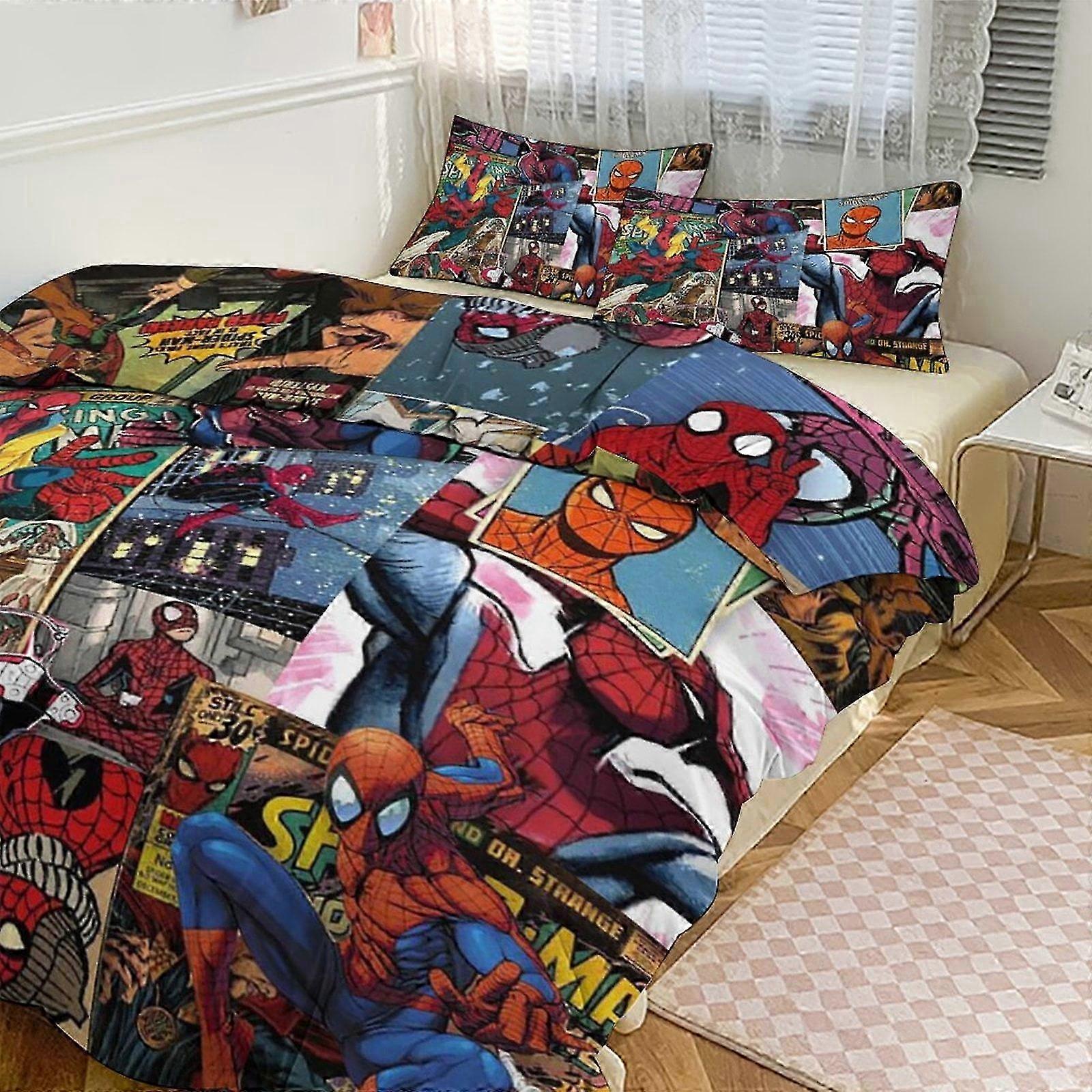 n1933 Lakan Spidean sängkläder Se för barn Män Kvinnor Twin Size Täcke Set3s Sängkläder Set Täcke Täcke Och örngott- (1 Påslakan och 2 P