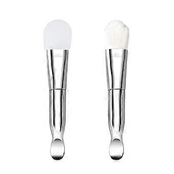 Maskerborstel Duo, siliconen maskerborstel en zachte maskerborstelset, zachte zelfs applicator schoonheidstool