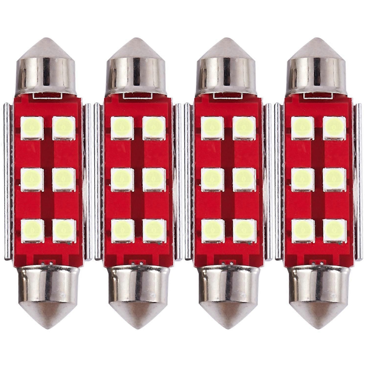 Super Bright Canbus Error Free 6-Smd 3030 Chipset 41Mm 211-2 212-2 569 578 Xenon White Led Bulbs Fo