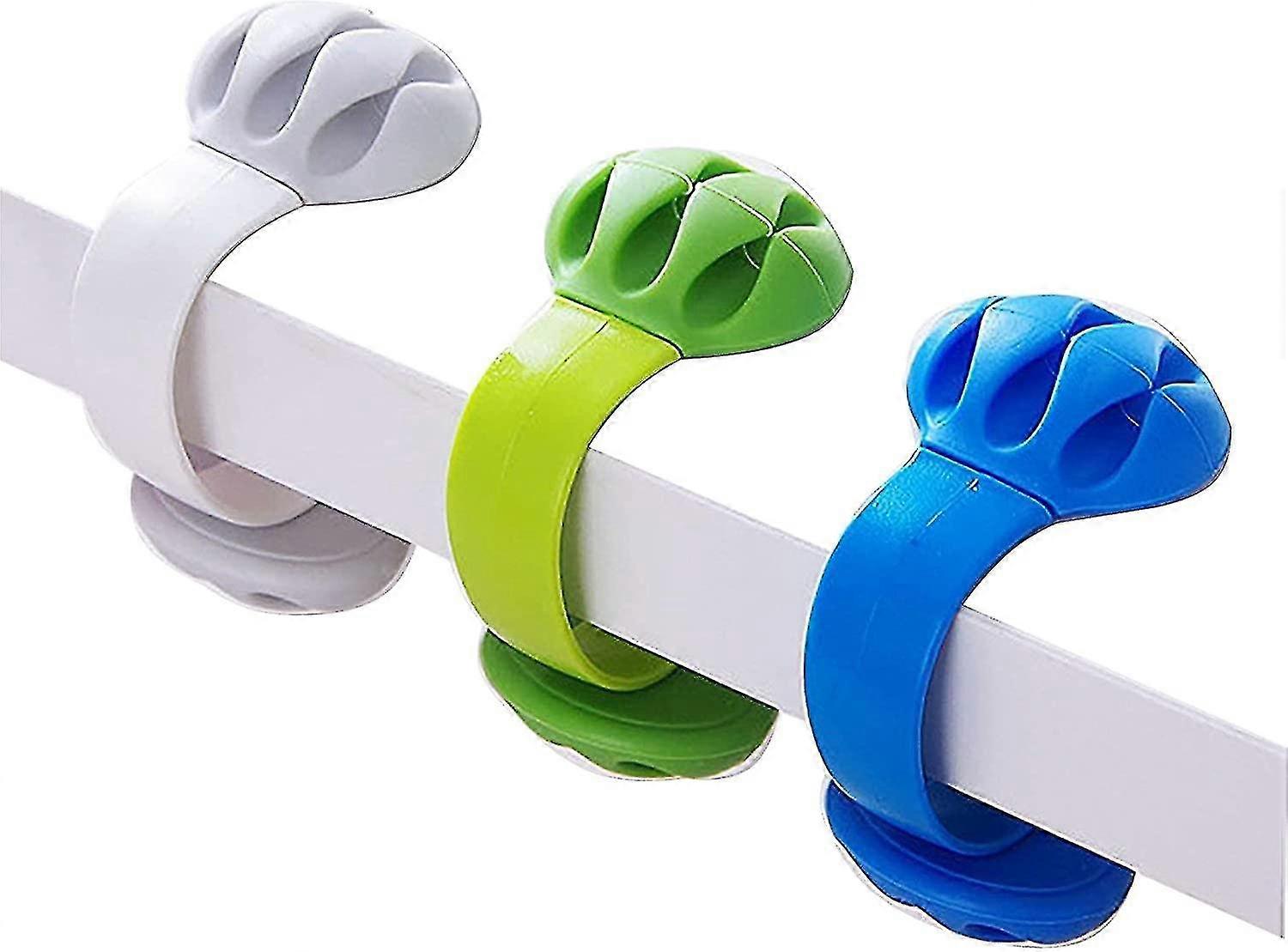 Cable Holders - Cable Organizer - Cable Management Clips - Wire Holder System - 3 Packs