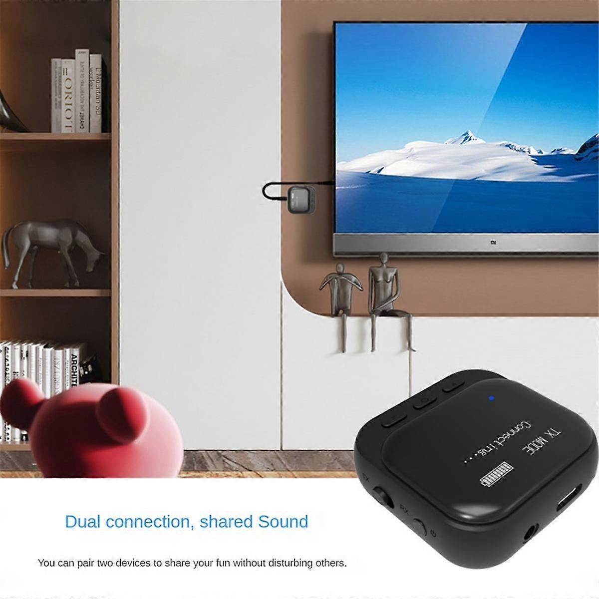 Bluetooth 5.2 Display Bluetooth-Empfänger Bluetooth-Senderempfänger 2-in-1 3,5-mm-Auto-tragbarer Bluetooth-Empfänger