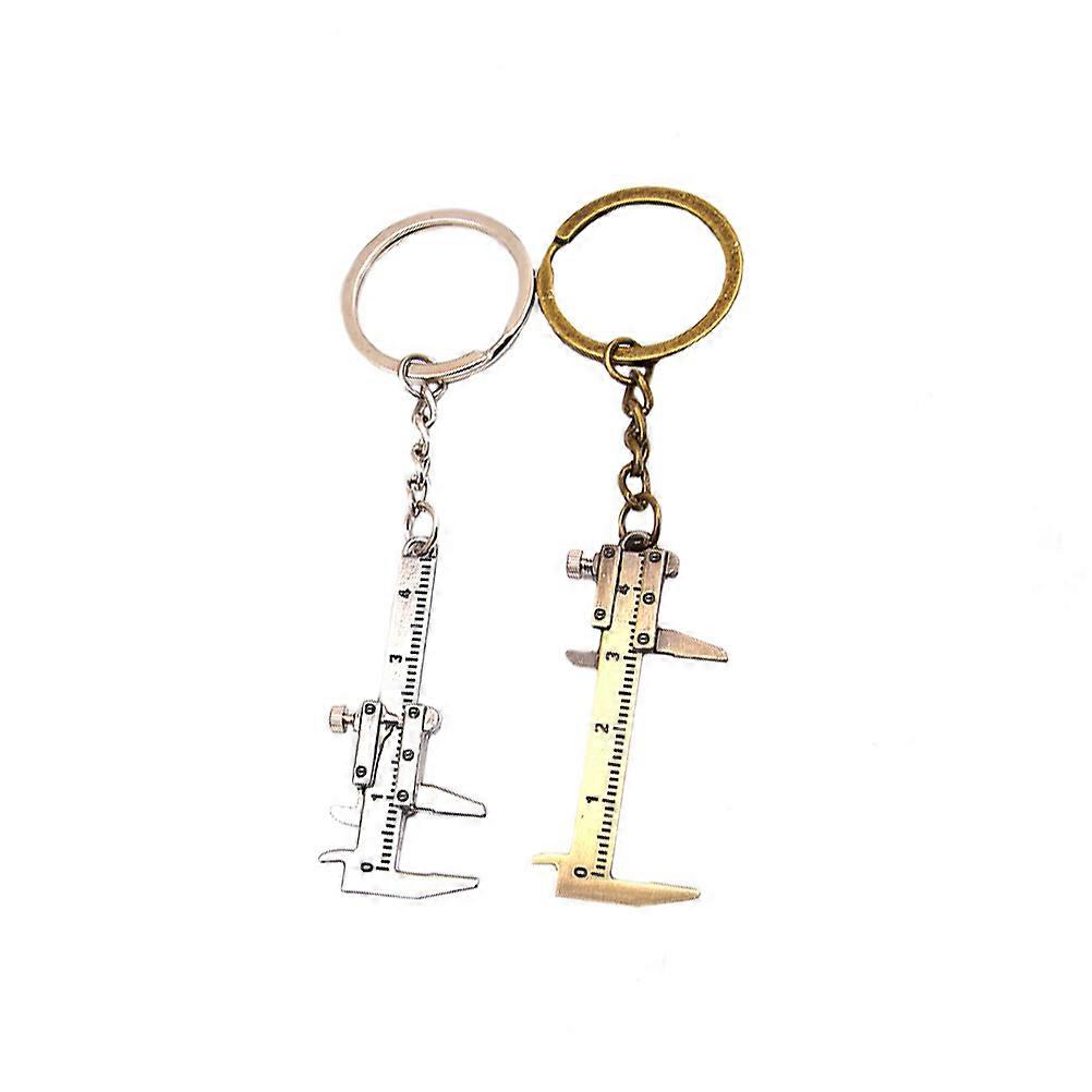 2Pcs Vernier Caliper Gauging Tool  Metal Vernier Caliper Micrometer Measurement