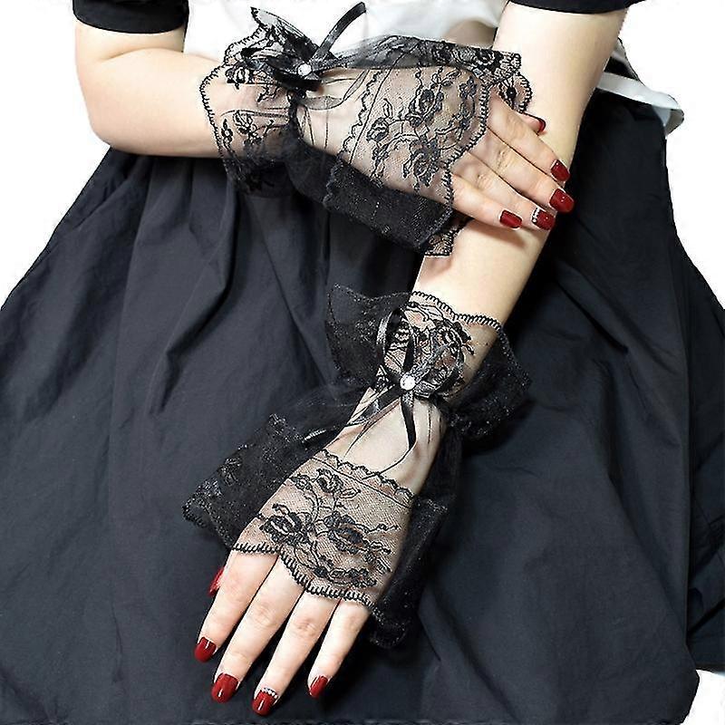 Lolita Lace False Sleeves Steampunk Lace False Cuffs Wrist Floral