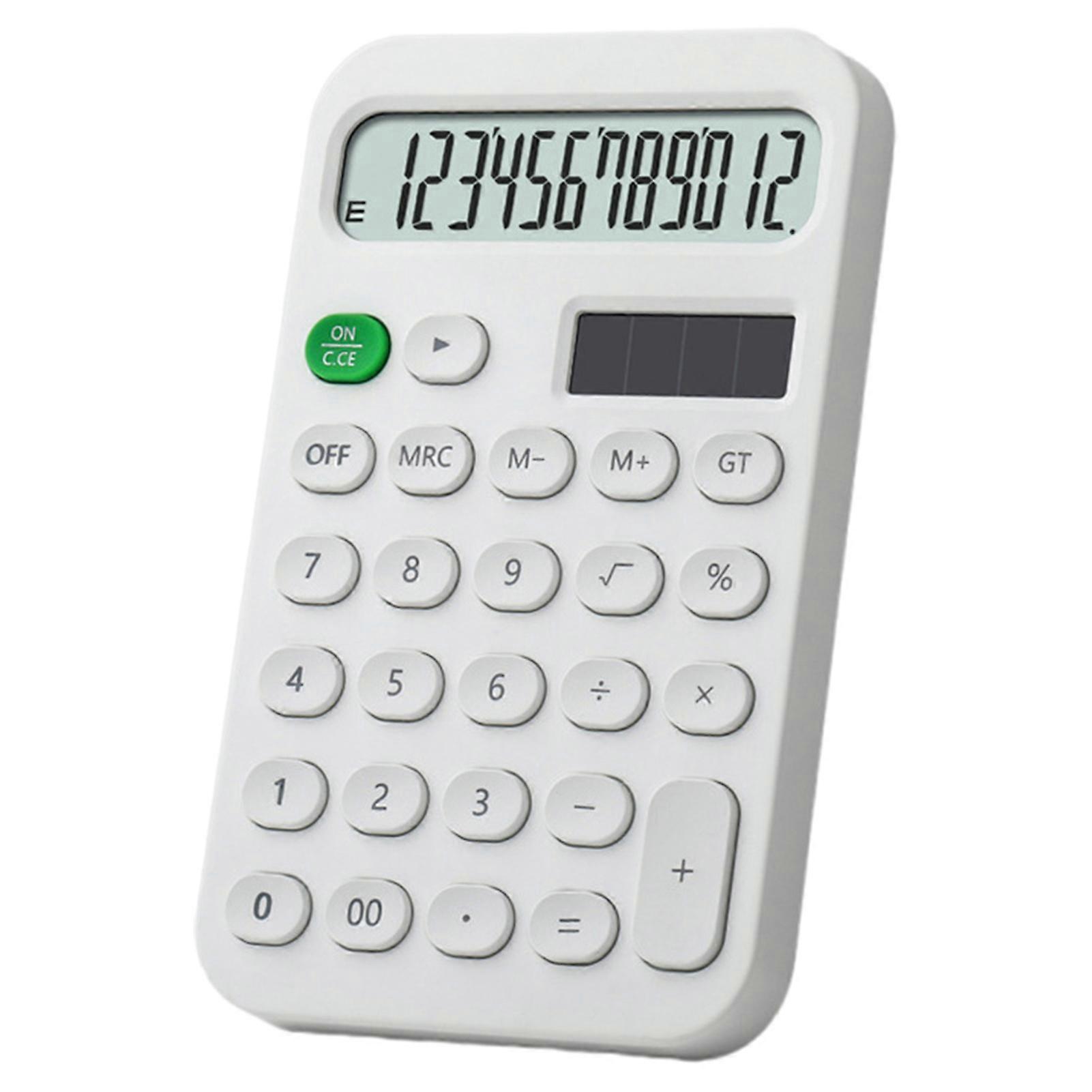 Mini Calculator Compact Mini Easy to Carry LCD Screen Responsive Button 12 Digits Mini Portable Student Calculator Office Supply QingHai