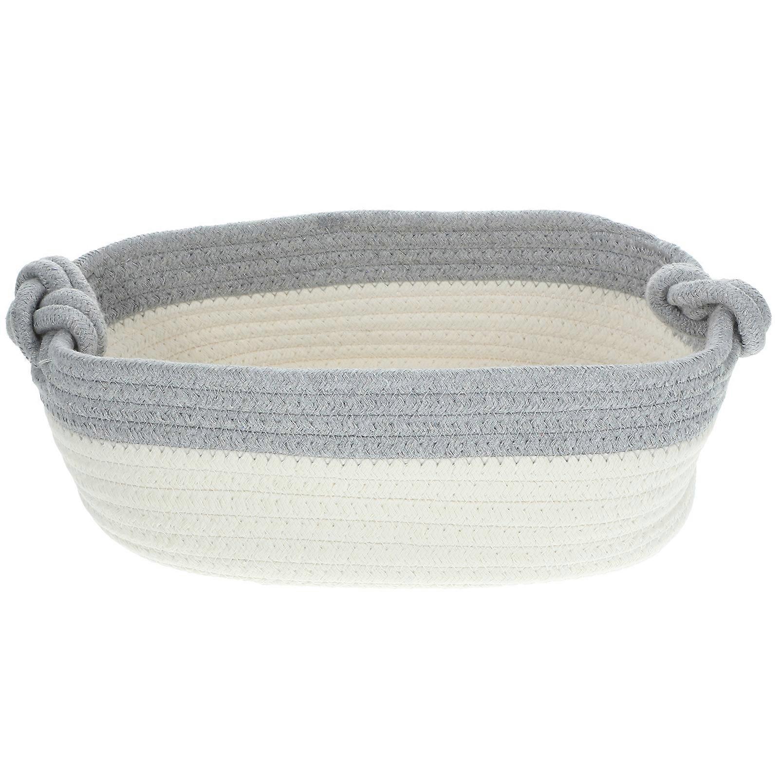 Woven Storage Basket Multi-function Sundries Container Handle Design Storage Basket
