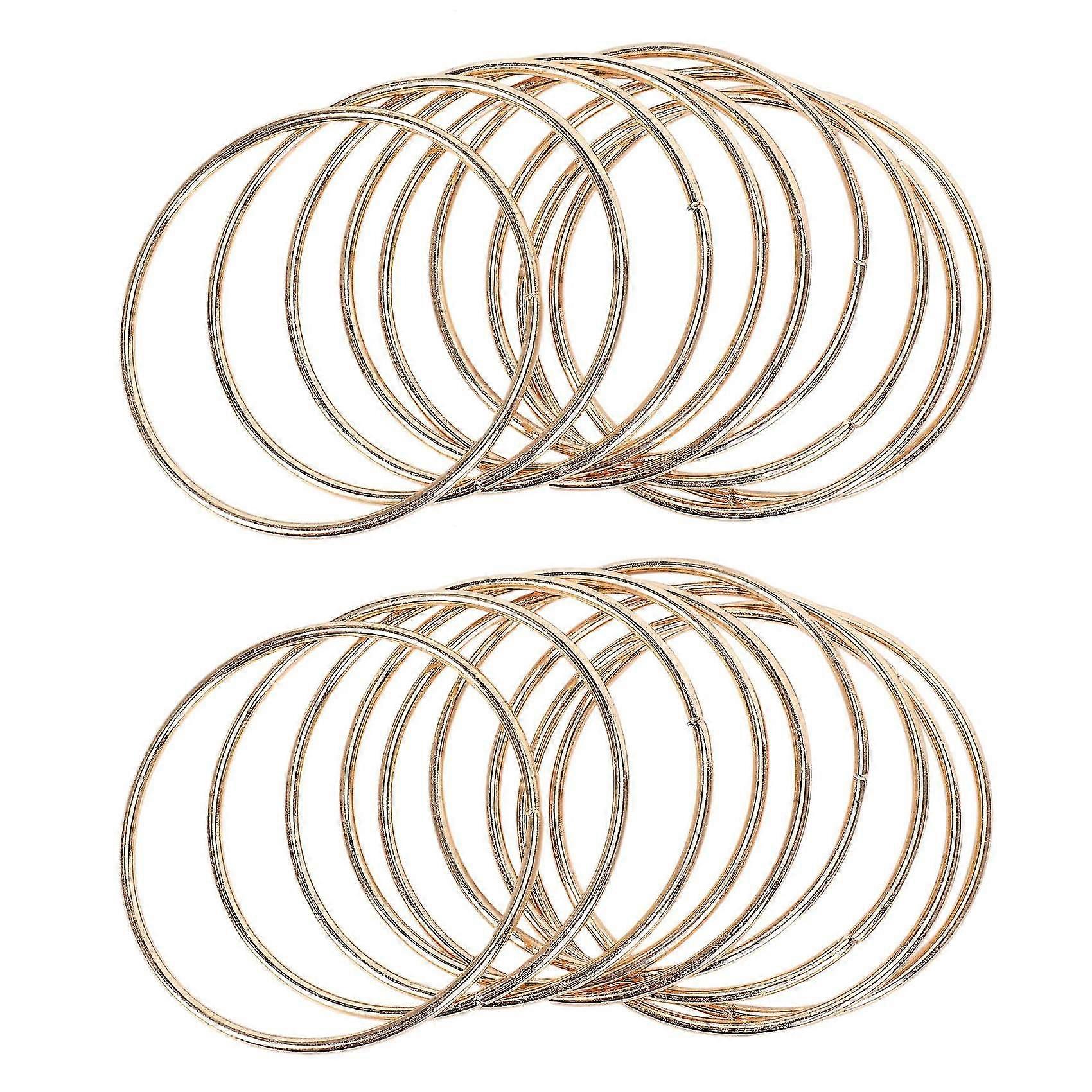 20 Pack 3 polegadas Gold Dream Catcher Metal Rings Hoops Macrame Ring para Dreamcatchers e artesanato NOVO