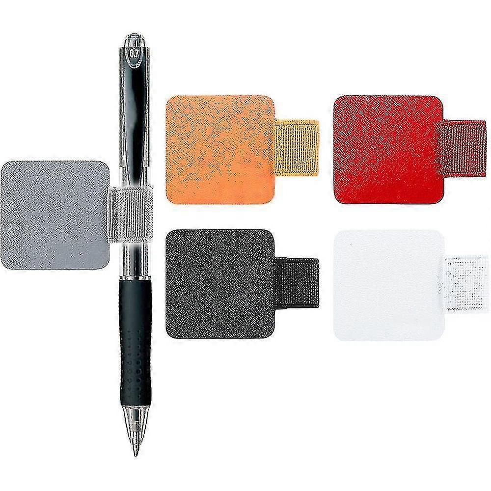 Pen Loop Holder, Pack Of 5 Pen Loops, Self-adhesive, Elastic Rubber Band, Pen Ho