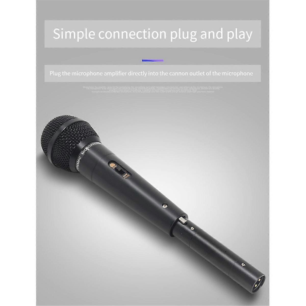 Dynamic Microphone Preamp Portable Microphone Preamp Noise Reduction Gain Microphone Preamp For Concert Blue