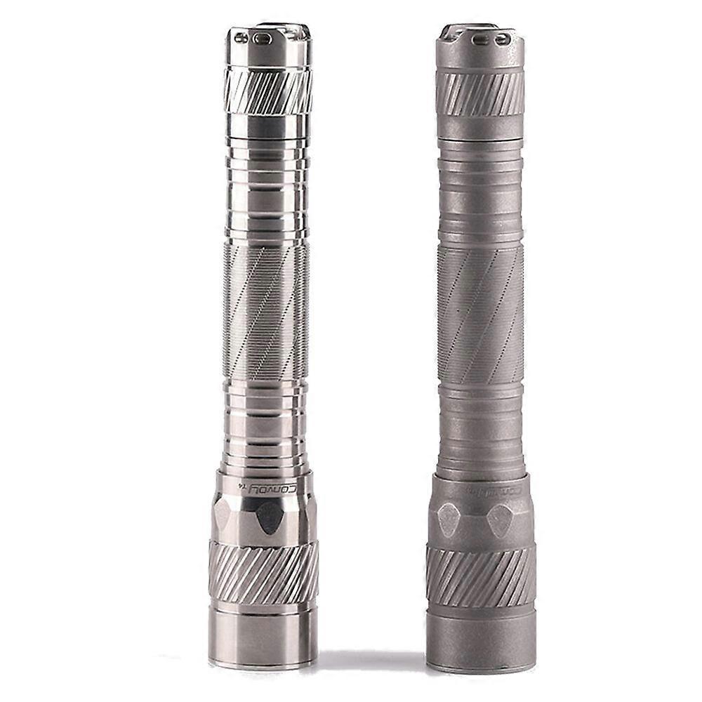 Convoy T4 519a High Cri Led Titanium Alloy Edc Flashlight Need 2*aa 2*14500 Battery 13 Groups Modes Led Linterna Hunting Torch Mini Hand Lamp Flash Li